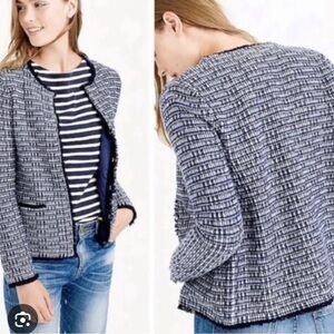 J. Crew wool blend tweed jacket blazer . Size XXS . Style E2201